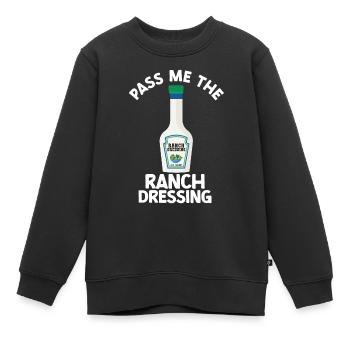 Ranch -Vinaigrette -Ranch -Vinaigrette - Sweat Premium enfant bio - noir - Devant - AI Model Kid Female (0cm)