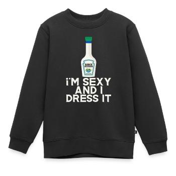 Ranch -Vinaigrette -Ranch -Vinaigrette - Sweat Premium enfant bio - noir - Devant - AI Model Kid Female (0cm)