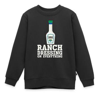 Ranch -Vinaigrette -Ranch -Vinaigrette - Sweat Premium enfant bio - noir - Devant - AI Model Kid Female (0cm)