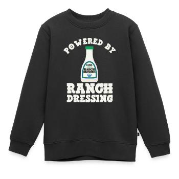 Ranch -Vinaigrette -Ranch -Vinaigrette - Sweat Premium enfant bio - noir - Devant - AI Model Kid Female (0cm)