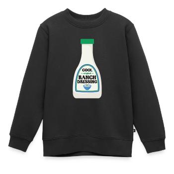 Ranch -Vinaigrette -Ranch -Vinaigrette - Sweat Premium enfant bio - noir - Devant - AI Model Kid Female (0cm)