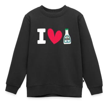 Ranch -Vinaigrette -Ranch -Vinaigrette - Sweat Premium enfant bio - noir - Devant - AI Model Kid Female (0cm)