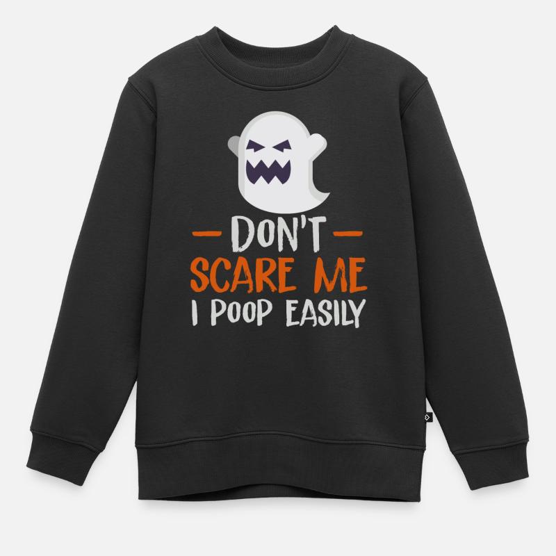 Halloween Horror Grusel Spruch - Kinder Premium Organic Sweatshirt - Schwarz