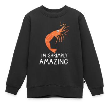 Crevettes Éleveur de crevettes Crevettes Homard Dicton - Sweat Premium enfant bio - noir - Devant - AI Model Kid Female (0cm)