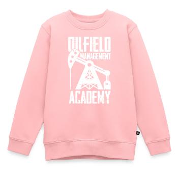 Ölfeld Bohrinsel Verwaltung - Kinder Premium Organic Sweatshirt - Rosa - Vorne - AI Model Kid Female (0cm)