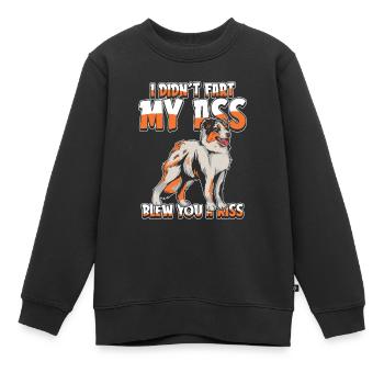 Australian Shepherd - Kinder Premium Organic Sweatshirt - Schwarz - Vorne - AI Model Kid Female (0cm)