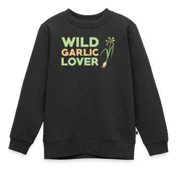 Amateurs d’ail sauvage - Sweat Premium enfant bio - noir - Devant - AI Model Kid Female (0cm)