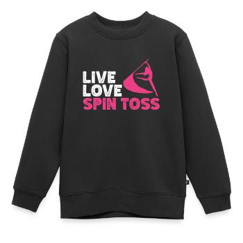 Protection des couleurs - Sweat Premium enfant bio - noir - Devant - AI Model Kid Female (0cm)