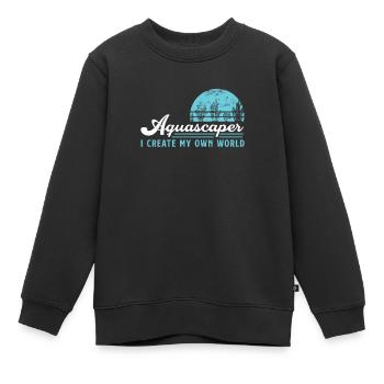 Fantastische Aquascaping-Hobbyistenwelt für - Kinder Premium Organic Sweatshirt - Schwarz - Vorne - AI Model Kid Female (0cm)