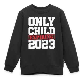 L’enfant n’expire qu’en 2023 - Sweat Premium enfant bio - noir - Devant - AI Model Kid Female (0cm)