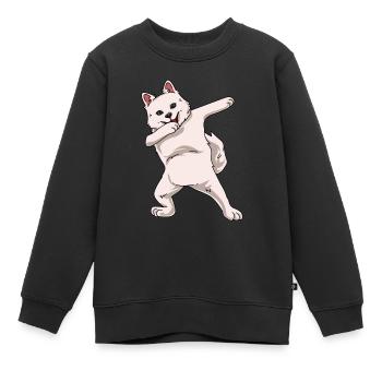 Esquimau d’Amérique - Sweat Premium enfant bio - noir - Devant - AI Model Kid Female (0cm)