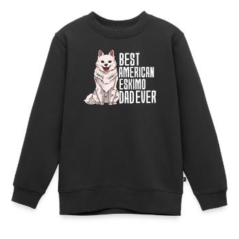 Esquimau d’Amérique - Sweat Premium enfant bio - noir - Devant - AI Model Kid Female (0cm)