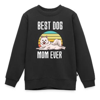 Esquimau d’Amérique - Sweat Premium enfant bio - noir - Devant - AI Model Kid Female (0cm)