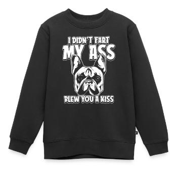 Bouledogue français - Sweat Premium enfant bio - noir - Devant - AI Model Kid Female (0cm)