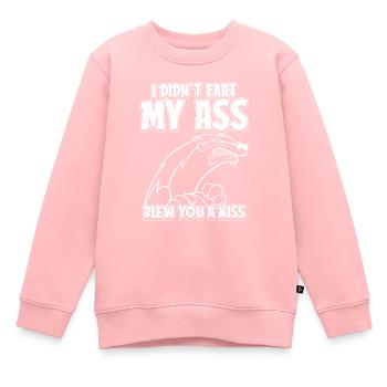 Honey Badger Ratel - Sweat Premium enfant bio - rose - Devant - AI Model Kid Female (0cm)