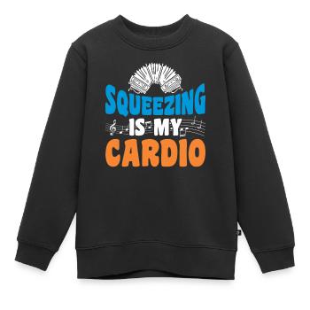 Akkordeon Polka Ziehharmonika Quetschkommode - Kinder Premium Organic Sweatshirt - Schwarz - Vorne - AI Model Kid Female (0cm)