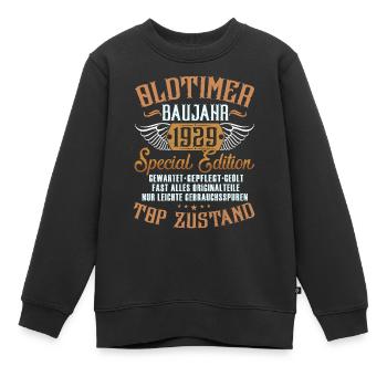 Oldtimer Baujahr 1929 - Kinder Premium Organic Sweatshirt - Schwarz - Vorne - AI Model Kid Female (0cm)