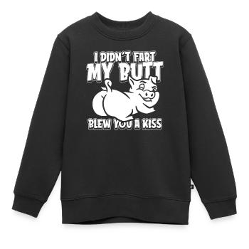 Éleveur de porcs - Sweat Premium enfant bio - noir - Devant - AI Model Kid Female (0cm)
