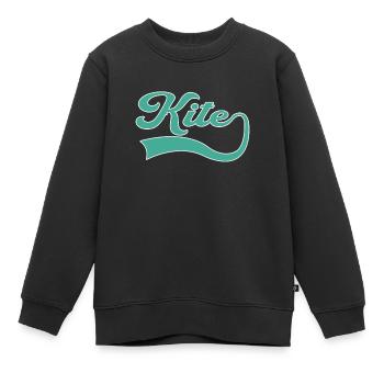 Kite Schriftzug - Kinder Premium Organic Sweatshirt - Schwarz - Vorne - AI Model Kid Female (0cm)