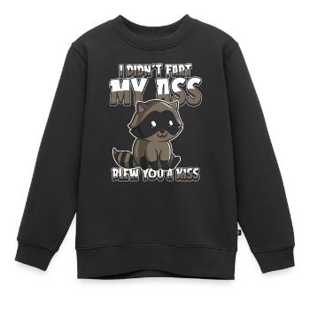 Ironie du raton laveur - Sweat Premium enfant bio - noir - Devant - AI Model Kid Female (0cm)