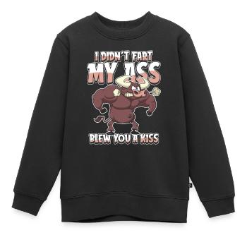 Stier Bulle Rind - Kinder Premium Organic Sweatshirt - Schwarz - Vorne - AI Model Kid Female (0cm)