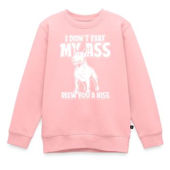Bull terrier - Sweat Premium enfant bio - rose - Devant - AI Model Kid Female (0cm)