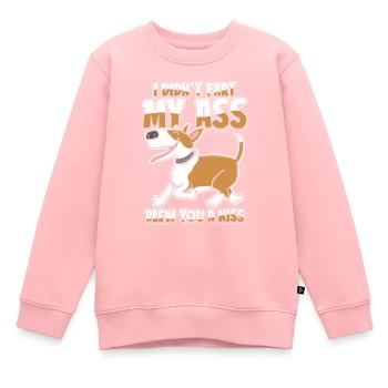 Bull terrier - Sweat Premium enfant bio - rose - Devant - AI Model Kid Female (0cm)