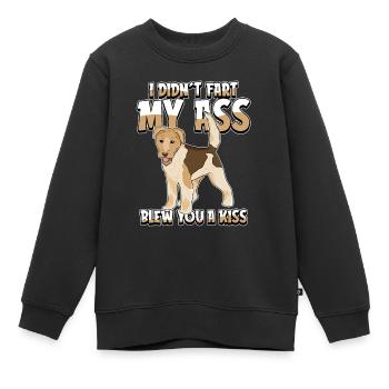 Terrier de blé - Sweat Premium enfant bio - noir - Devant - AI Model Kid Female (0cm)
