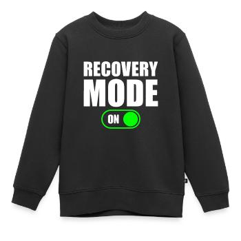 Wiederherstellungsmodus Auf Idee Cool Wiederherstellung Idee Wiederherstellung - Kinder Premium Organic Sweatshirt - Schwarz - Vorne - AI Model Kid Female (0cm)