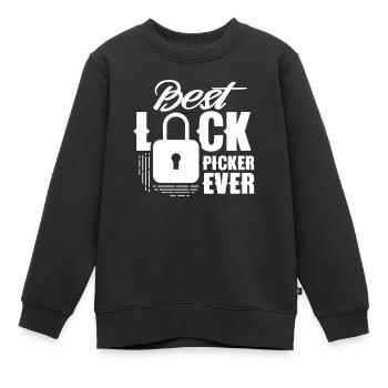 Der Beste Lock Picker Aller Zeiten Lock Picking - Kinder Premium Organic Sweatshirt - Schwarz - Vorne - AI Model Kid Female (0cm)