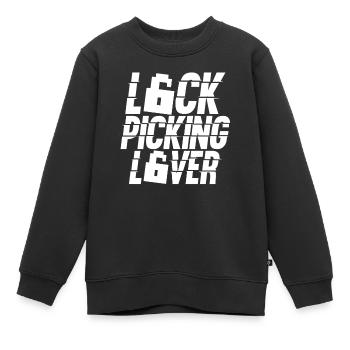 Lock Picking Liebhaber Knacken Schloss Knacker - Kinder Premium Organic Sweatshirt - Schwarz - Vorne - AI Model Kid Female (0cm)