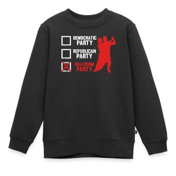 Parti démocrate Parti républicain Fête de salle de bal - Sweat Premium enfant bio - noir - Devant - AI Model Kid Female (0cm)