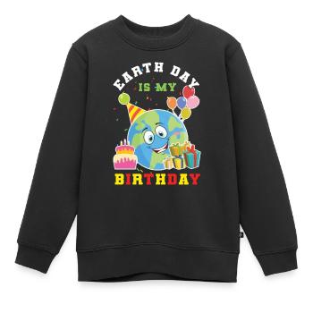 Protect Oceans Day Earth Day Meine Geburt - Kinder Premium Organic Sweatshirt - Schwarz - Vorne - AI Model Kid Female (0cm)