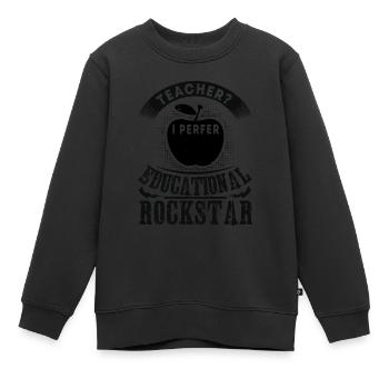 ENSEIGNANT I PERFER PÉDAGOGIQUE - Sweat Premium enfant bio - noir - Devant - AI Model Kid Female (0cm)