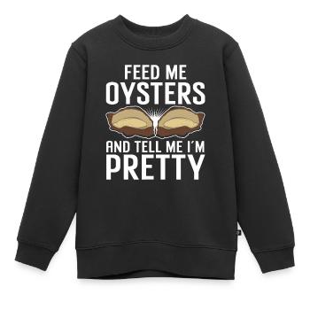 Cadeau amateur de fruits de mer fruits de mer - Sweat Premium enfant bio - noir - Devant - AI Model Kid Female (0cm)