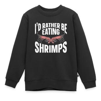 Amateurs de fruits de mer Cadeau Fruits de mer - Sweat Premium enfant bio - noir - Devant - AI Model Kid Female (0cm)