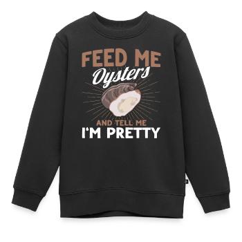 Amateurs de fruits de mer Cadeau Fruits de mer - Sweat Premium enfant bio - noir - Devant - AI Model Kid Female (0cm)