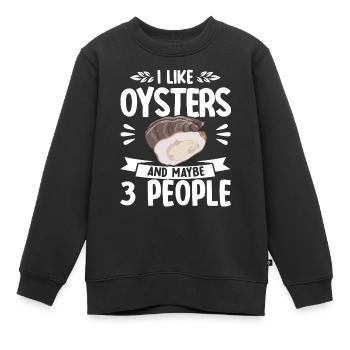Amateurs de fruits de mer Cadeau Fruits de mer - Sweat Premium enfant bio - noir - Devant - AI Model Kid Female (0cm)