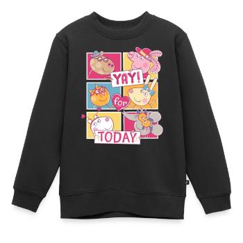 Peppa Wutz, Pedro, Molly, Luisa, Luzie & Emily - Kinder Premium Organic Sweatshirt - Schwarz - Vorne - AI Model Kid Female (0cm)