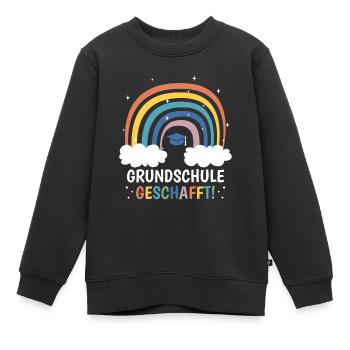 Grundschul Abgänger 2023 Grundschule Abschied - Kinder Premium Organic Sweatshirt - Schwarz - Vorne - AI Model Kid Female (0cm)