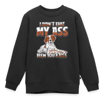 Épagneul de Bretagne - Sweat Premium enfant bio - noir - Devant - AI Model Kid Female (0cm)