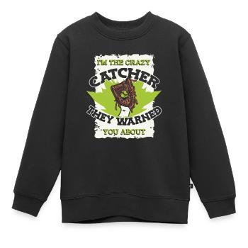Receveur de balle molle - Sweat Premium enfant bio - noir - Devant - AI Model Kid Female (0cm)