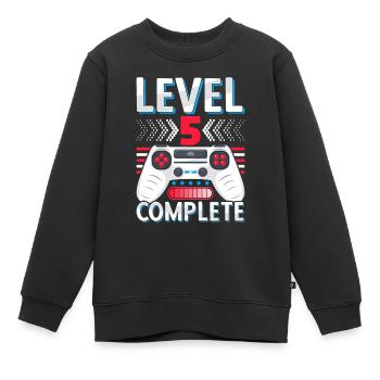 5. Klasse abgeschlossen Realschule Gymnasium Gamer - Kinder Premium Organic Sweatshirt - Schwarz - Vorne - AI Model Kid Female (0cm)