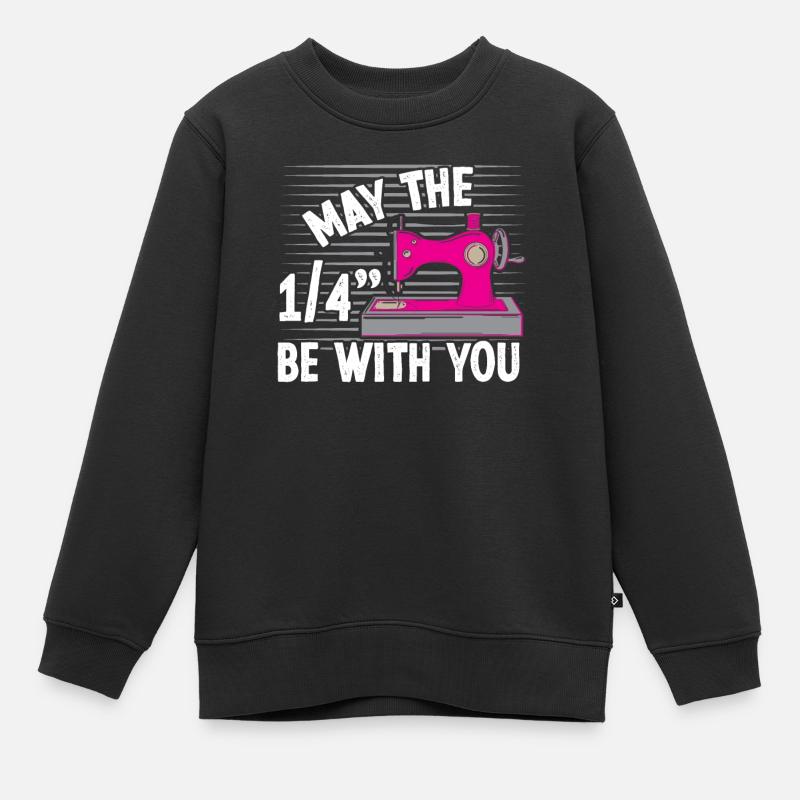 May the 1/4 be with you - Kinder Premium Organic Sweatshirt - Schwarz