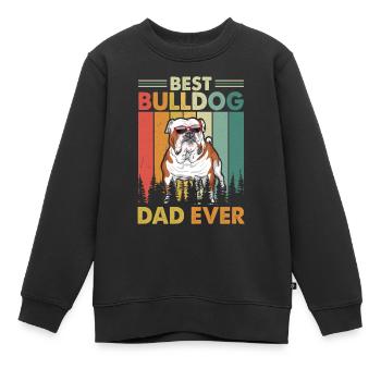 English Bull - Kinder Premium Organic Sweatshirt - Schwarz - Vorne - AI Model Kid Female (0cm)