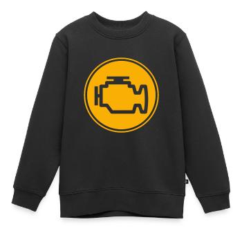 Vérifier le voyant du moteur Autotuning - Sweat Premium enfant bio - noir - Devant - AI Model Kid Female (0cm)