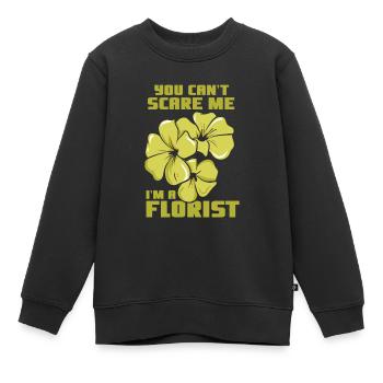Fleuriste Profession de fleuriste - Sweat Premium enfant bio - noir - Devant - AI Model Kid Female (0cm)