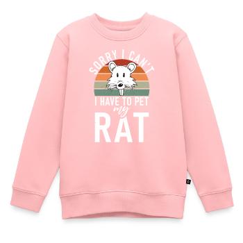 Cadeau du propriétaire du rat Rats Lover - Sweat Premium enfant bio - rose - Devant - AI Model Kid Female (0cm)