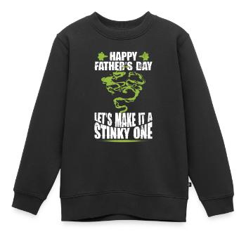 Alles Gute zum Vatertag - Vatertag Furz - Stinkend - Kinder Premium Organic Sweatshirt - Schwarz - Vorne - AI Model Kid Female (0cm)