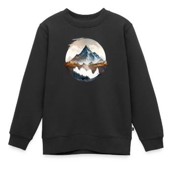 Die Berge Rufen Erkunden Sie Die Berge - Kinder Premium Organic Sweatshirt - Schwarz - Vorne - AI Model Kid Female (0cm)